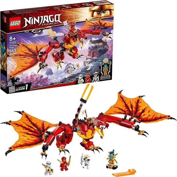 Brand New Lego NINJAGO Legacy Fire Dragon Attack 71753 - Picture 1 of 11